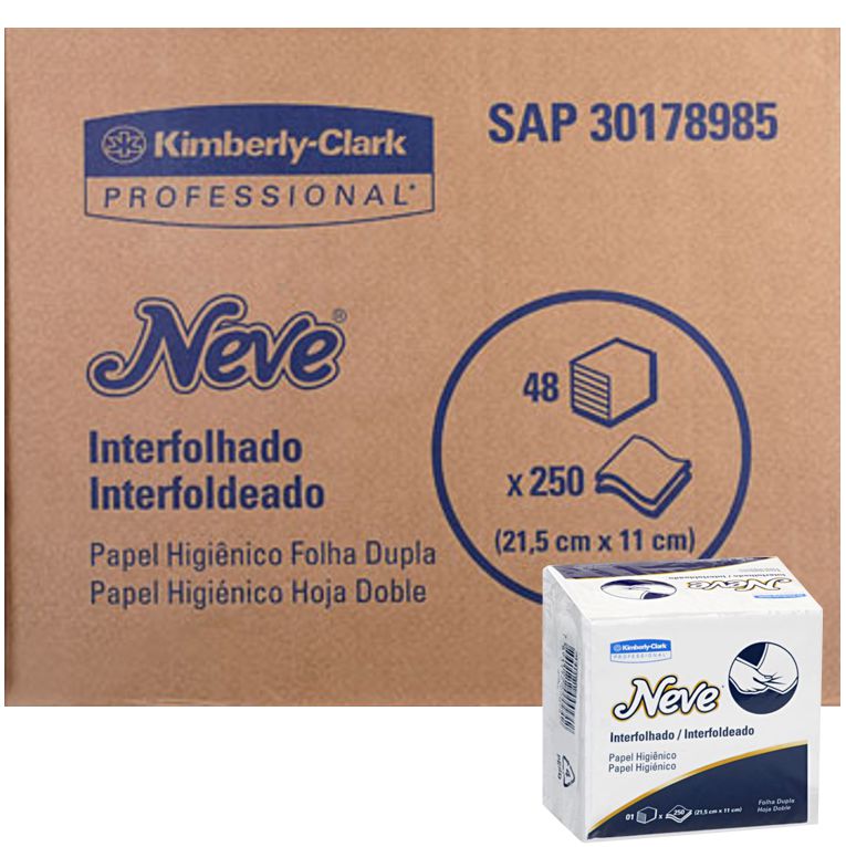 PAPEL CAICAI INTERFOLHA DUPLA NEVE  - FARDO COM 12.000 FLS